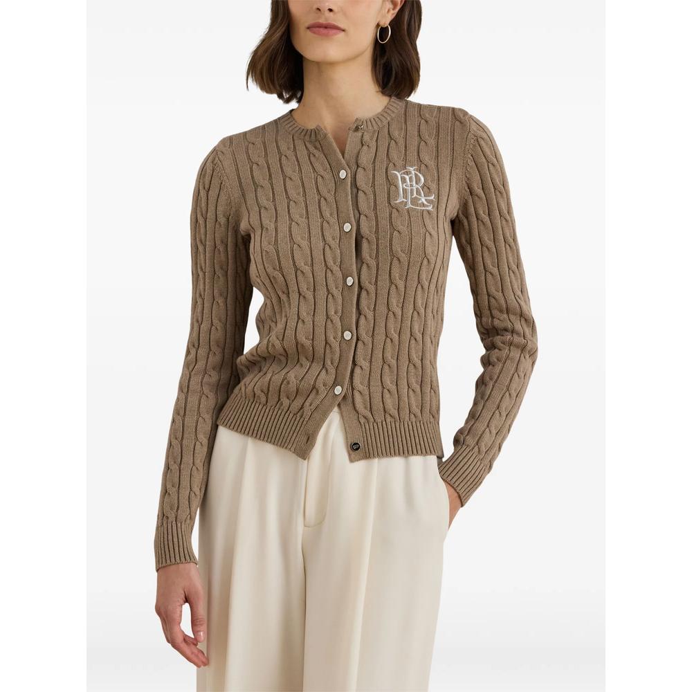 cable-knit embroidered cardigan 3