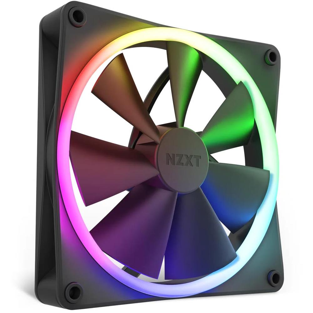 NZXT F140 RGB 140-мм вентилятор - черный 1