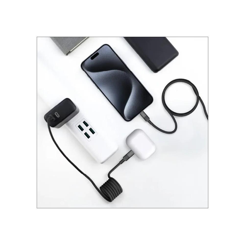 Momax Mag.Link 2M 60W USB-C to USB-C PD магнитный кабель - Black 5