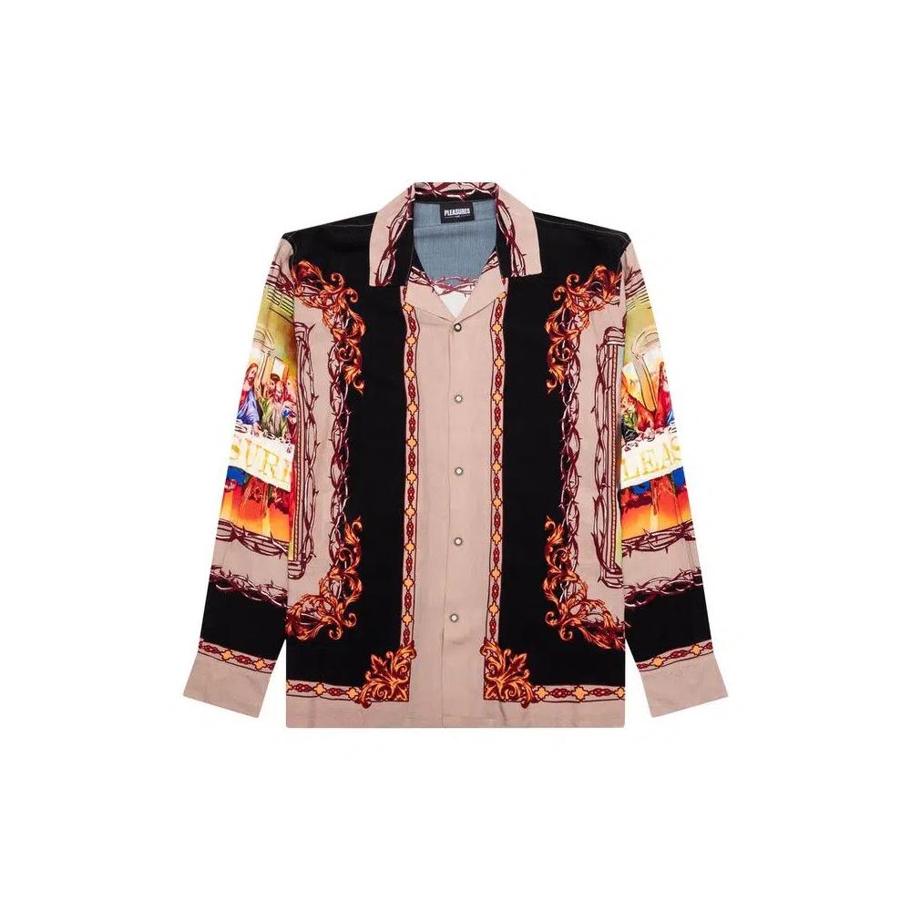 Рубашки на пуговицах Pleasures Supper Button Down Shirt 'Черный' 1