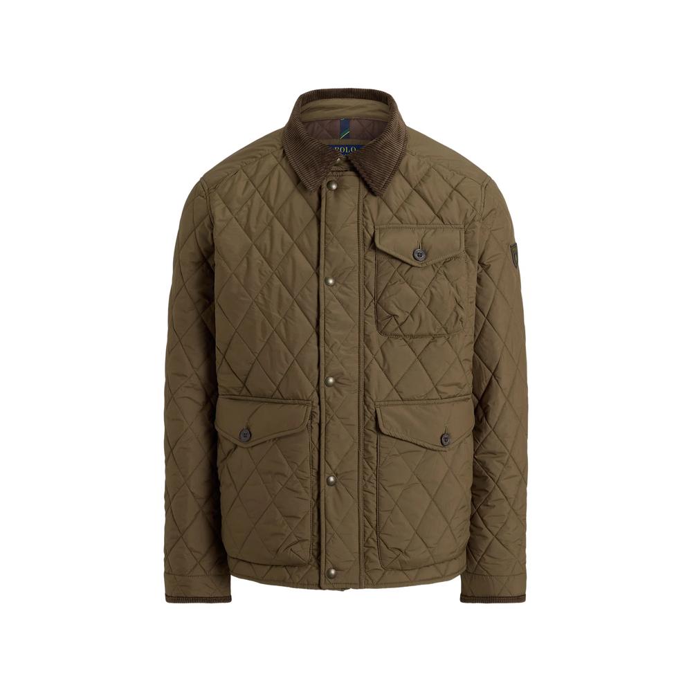 quilted corduroy-collar jacket 1