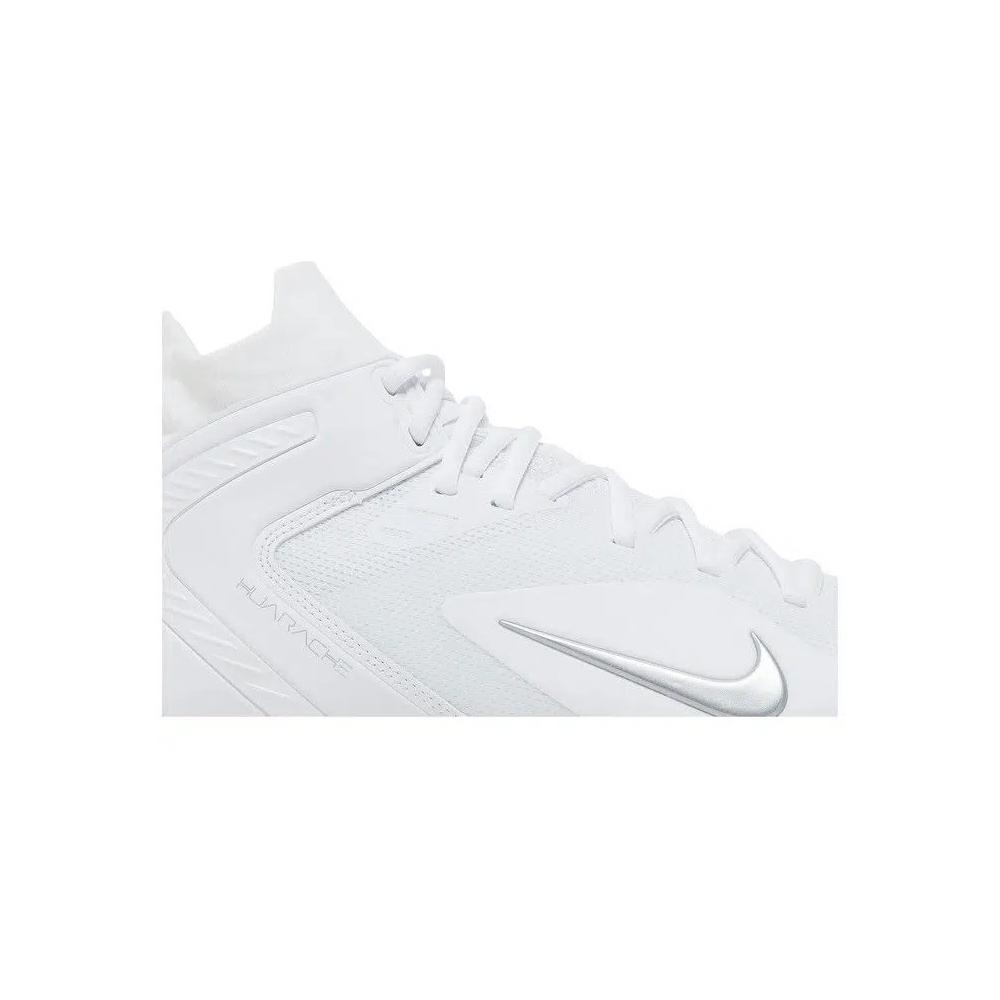 Бутсы Nike Alpha Huarache 8 Elite 'White Metallic Silver' 2