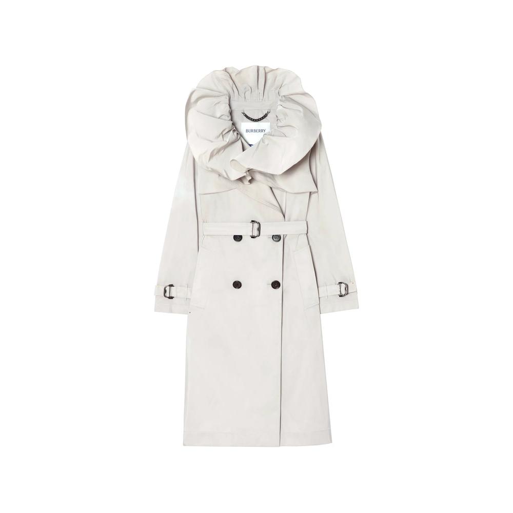 long faille Clare trench coat 1