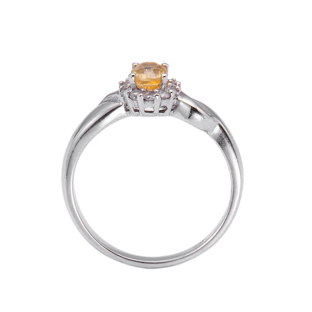 LITZ 18K Белое золото Кольцо с бриллиантом XK-SR0527 3