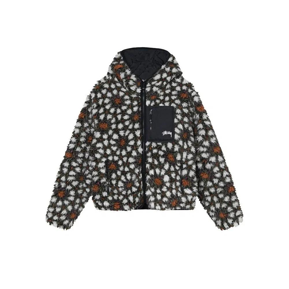 Верхняя одежда Stussy Pattern Sherpa Jacket 'Natural' 1