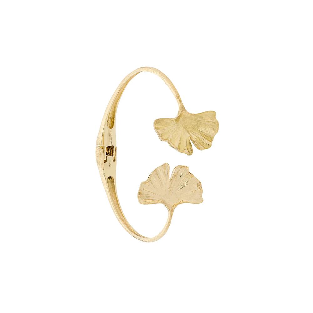 Золотой браслет-кафф Ginkgo 1