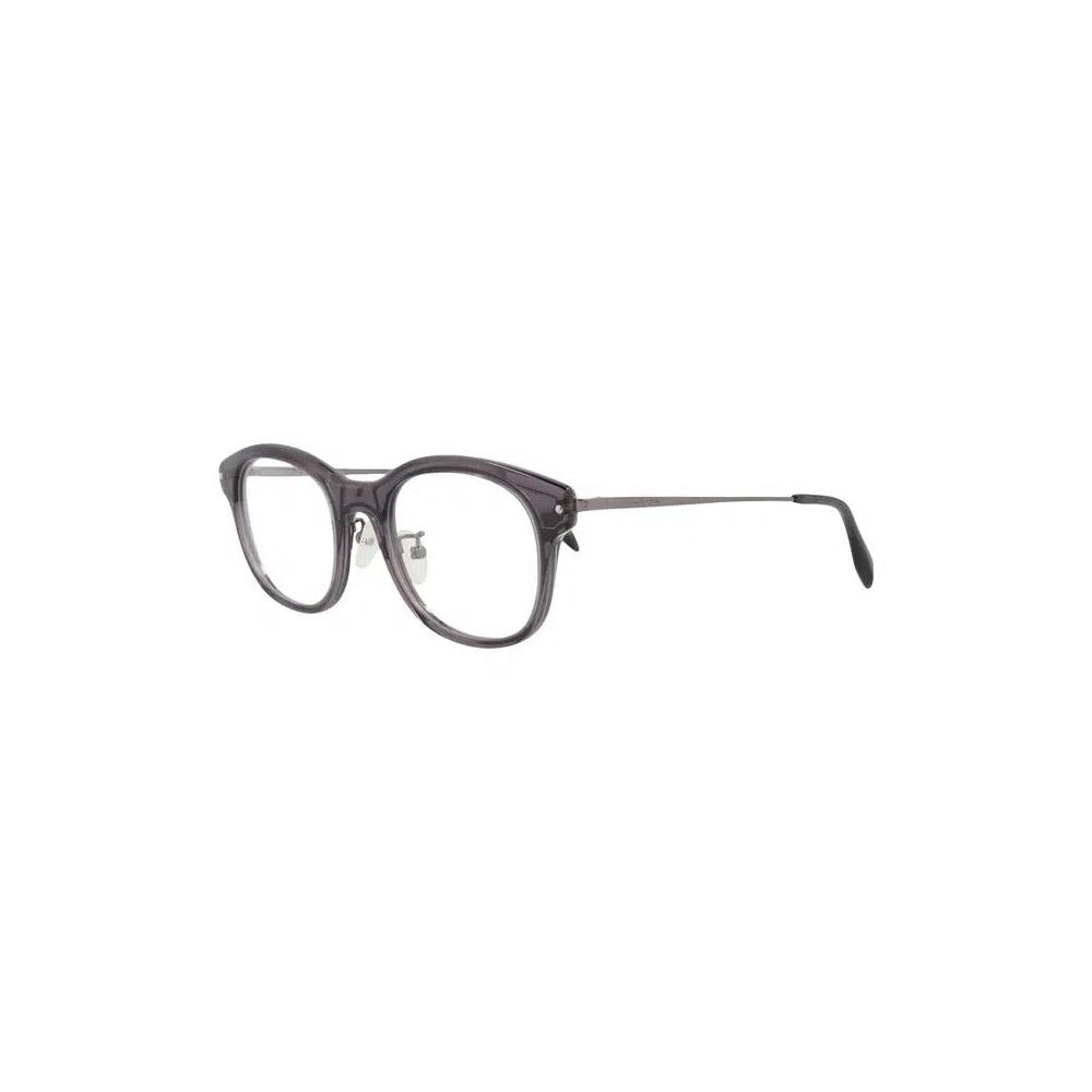Очки Alexander McQueen Round-Frame Acetate Optical Frames 'Grey Ruthenium Transparent' 2