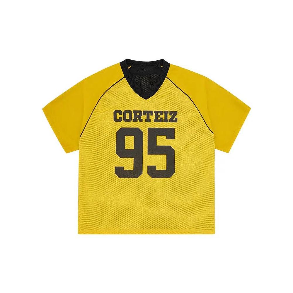 Джерси Corteiz 95 Reversible Mesh Jersey 'Black/Yellow' 1