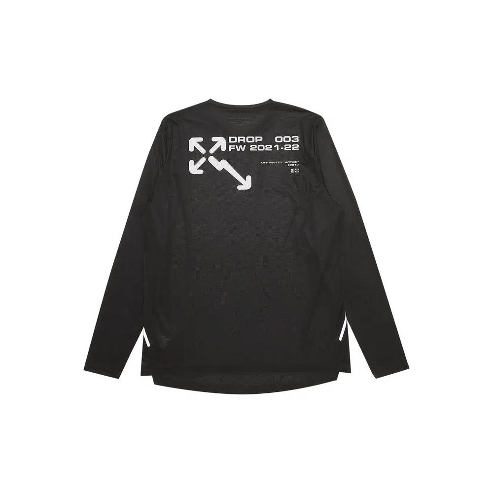 Футболки Off-White Active Long-Sleeve Tee 'Black/Orange' 2