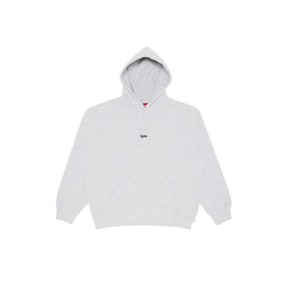 Худи Supreme Micro Logo Hooded Sweatshirt 'Ash Grey' 1