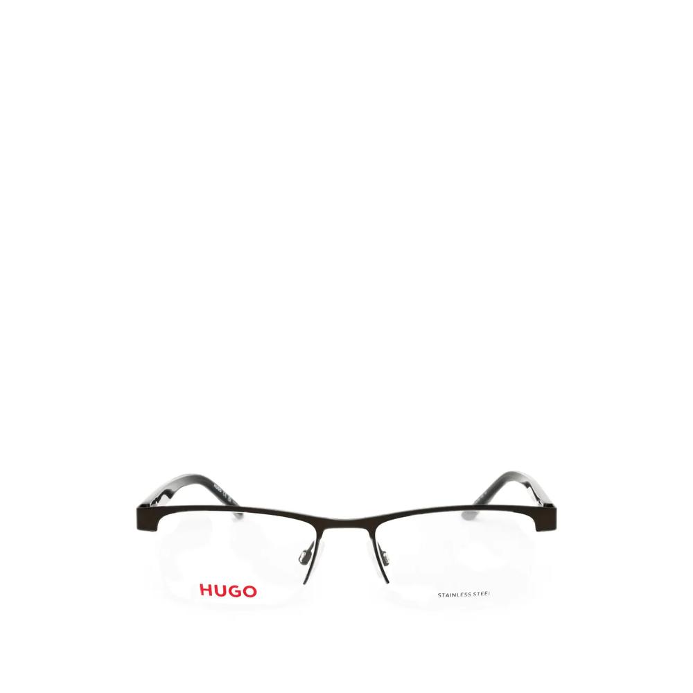 rectangle-frame half-rim glasses 1