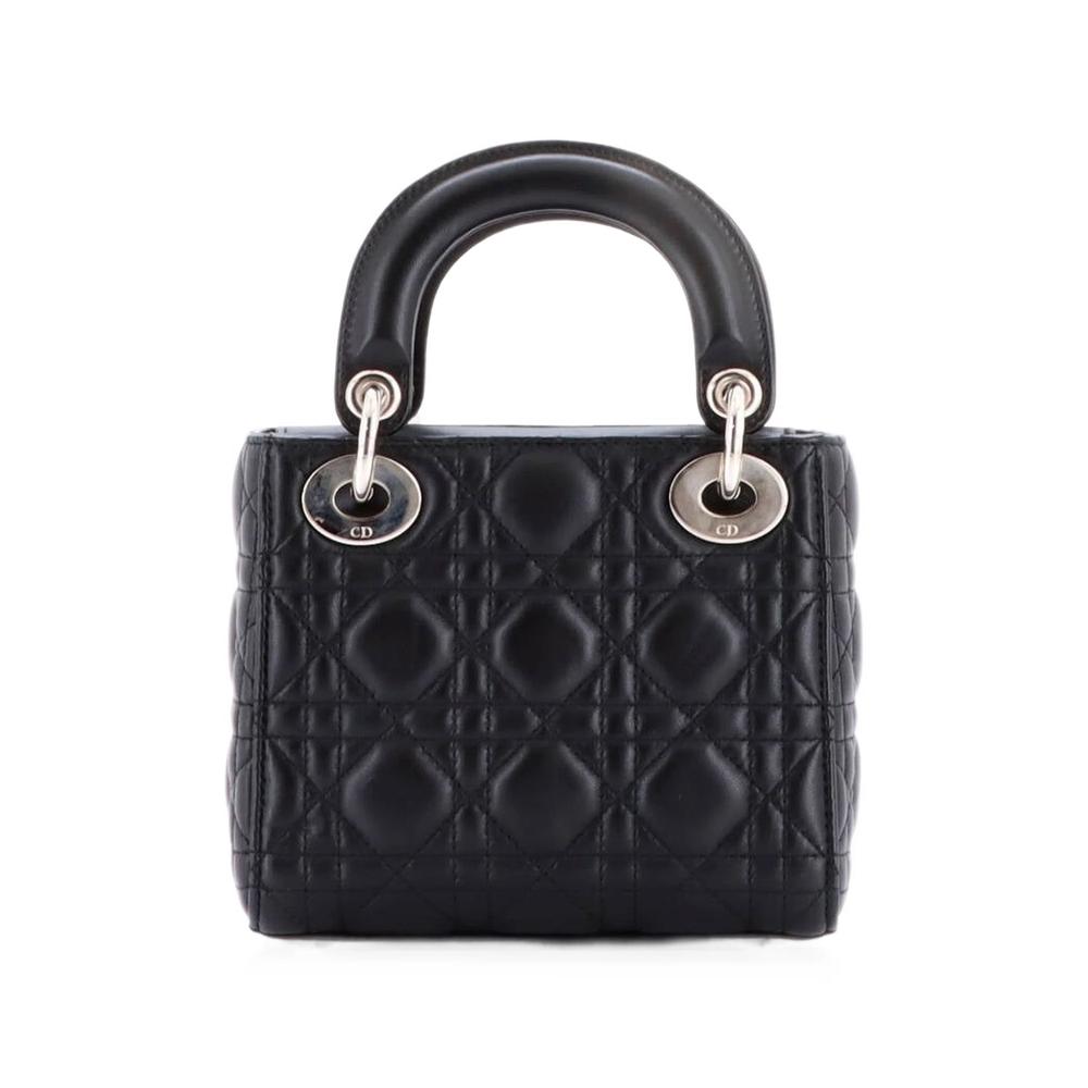 Lady Dior Chain Bag Cannage Quilt Lambskin Mini satchel 2