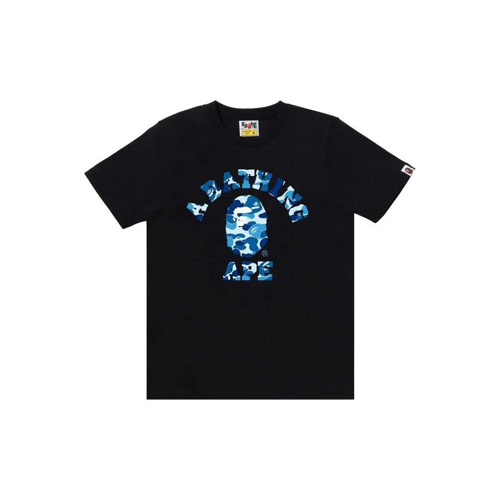 Футболки BAPE ABC Camo College Tee 'Black/Blue' 1