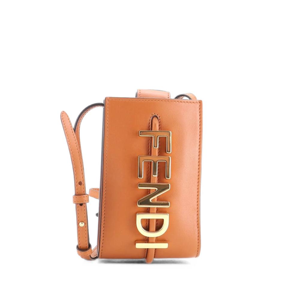 Fendigraphy Phone Pouch Leather crossbody bag 1