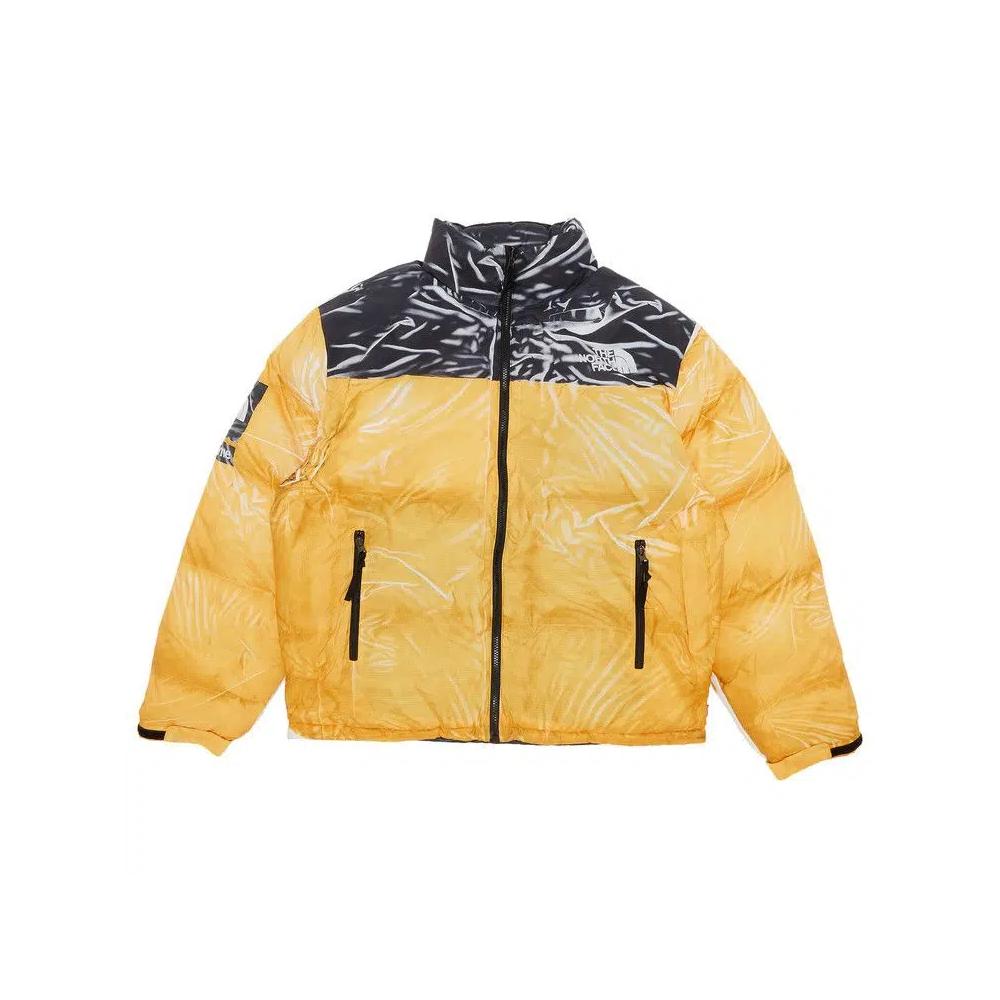 Куртки Supreme x The North Face Printed Nuptse Jacket 'Желтый' 1
