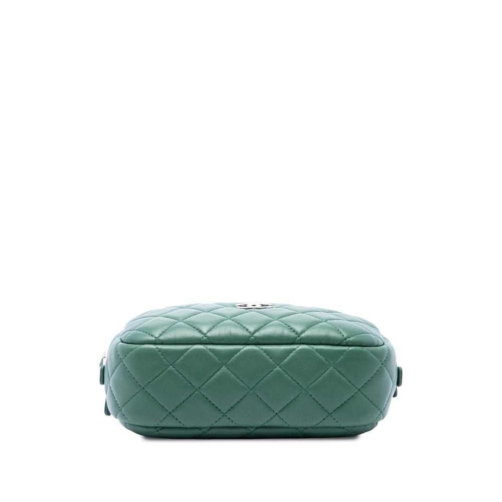2019 Small CC Quilted Lambskin Camera Case crossbody bag 4
