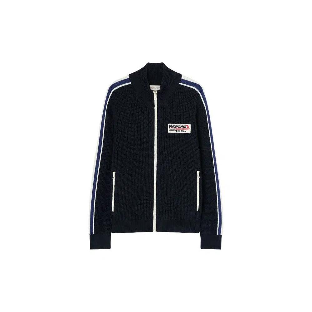 Бомберы Moncler x Palm Angels Racing Bomber Jacket 'Синий/Белый' 1