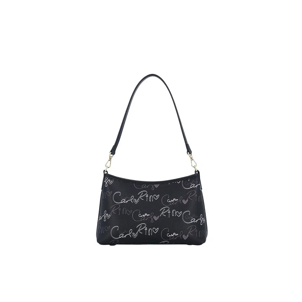 Каллиграфический монограммный набор сумок 2 Way Shoulder Bag Set - Black 2