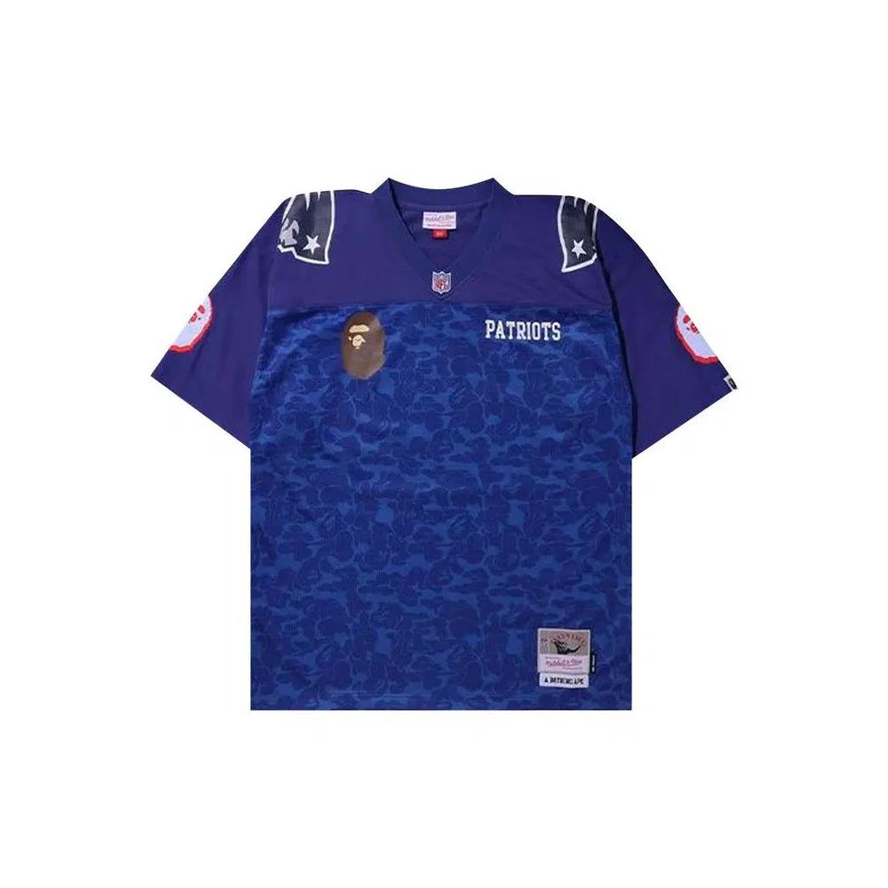Джерси BAPE x Mitchell & Ness NFL New England Patriots Legacy Jersey 'Blue' 1