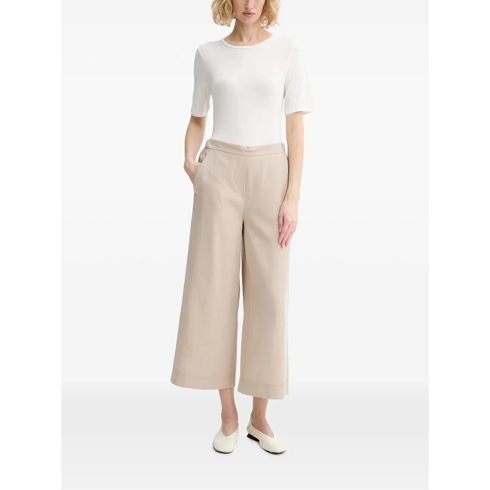 elasticated wide-leg trousers 2