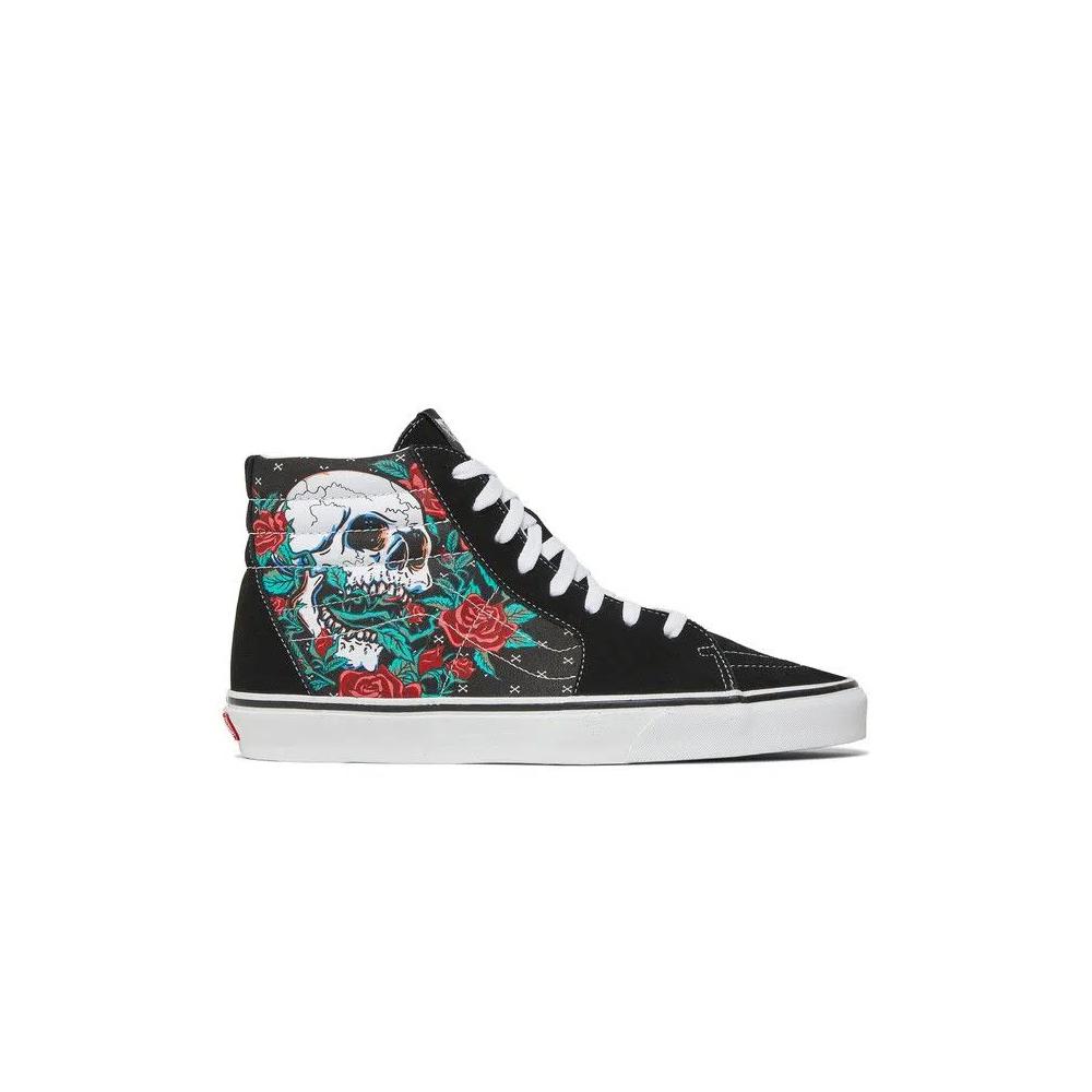 Кроссовки Vans Sk8-Hi 'Rose Skulls' 1
