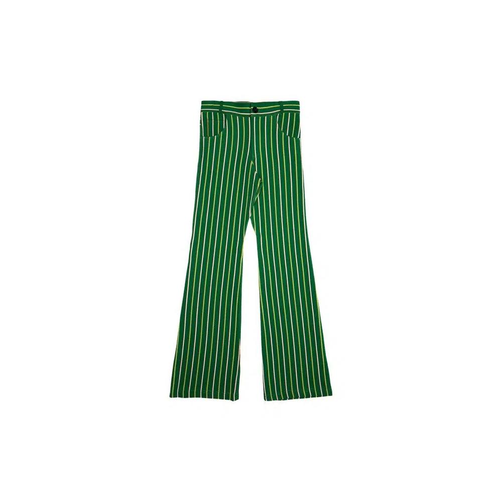 Брюки Marni Vertical Stripe Technical Knit «Зелёный» 1