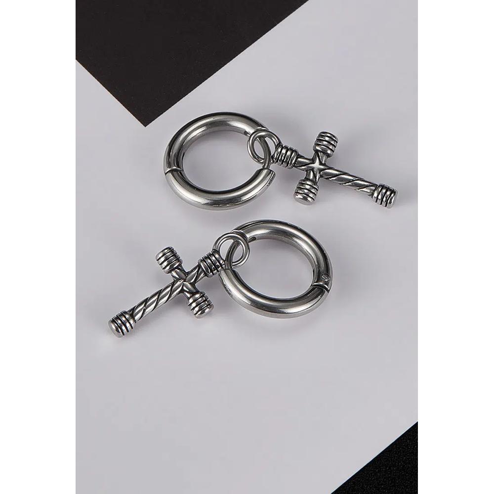 Винтажные серьги из нержавеющей стали 3