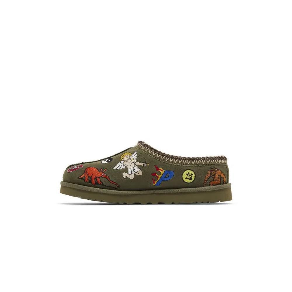 Тапочки Palace x UGG Tasman Slipper 'Жженая олива' 3