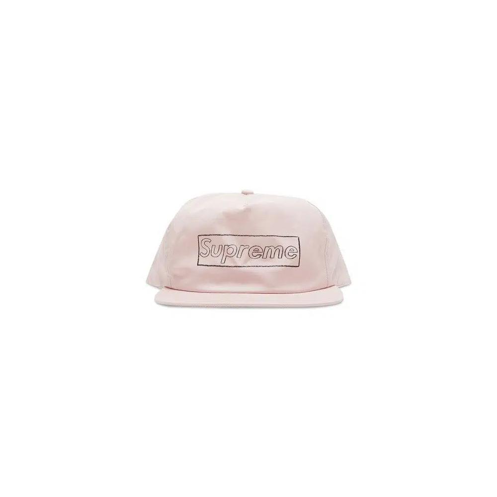 Кепки-снэпбэки Supreme x KAWS Chalk Logo 5-Panel 'Pink' 2
