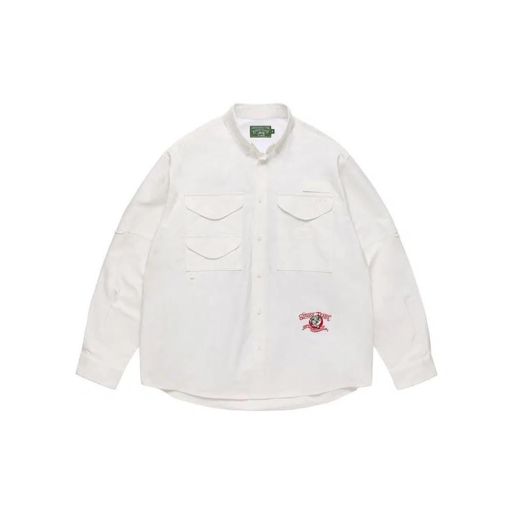 Футболки Denim Tears StüSsy Tears Pfg Рубашка на пуговицах 'Белый' 1
