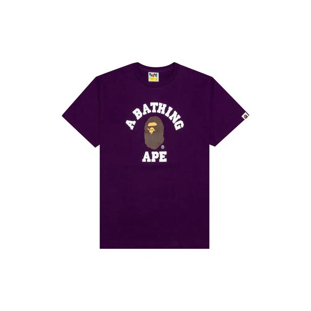Футболки BAPE College Tee 'Purple' 1