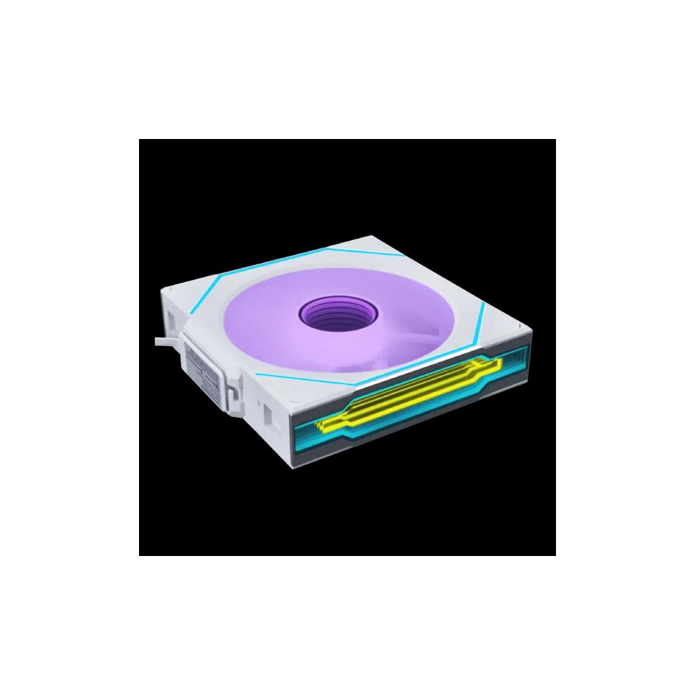 LIAN LI UNI FAN SL-INF WIRELESS Reversed Blade 120mm обратный одиночный вентилятор - White 2
