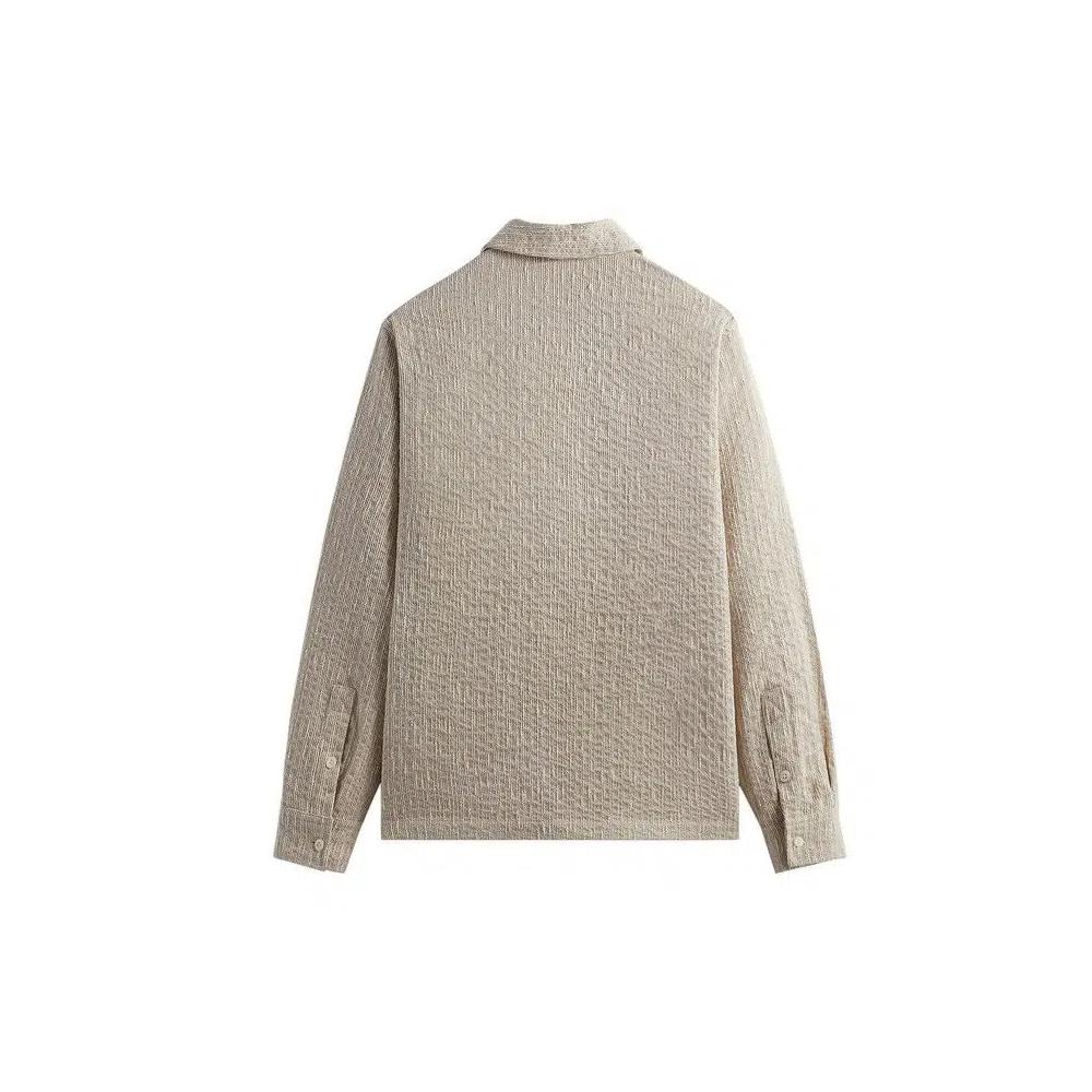 Овершерты Kith Slub Boucle Boxy Collared Overshirt 'Canvas' 2