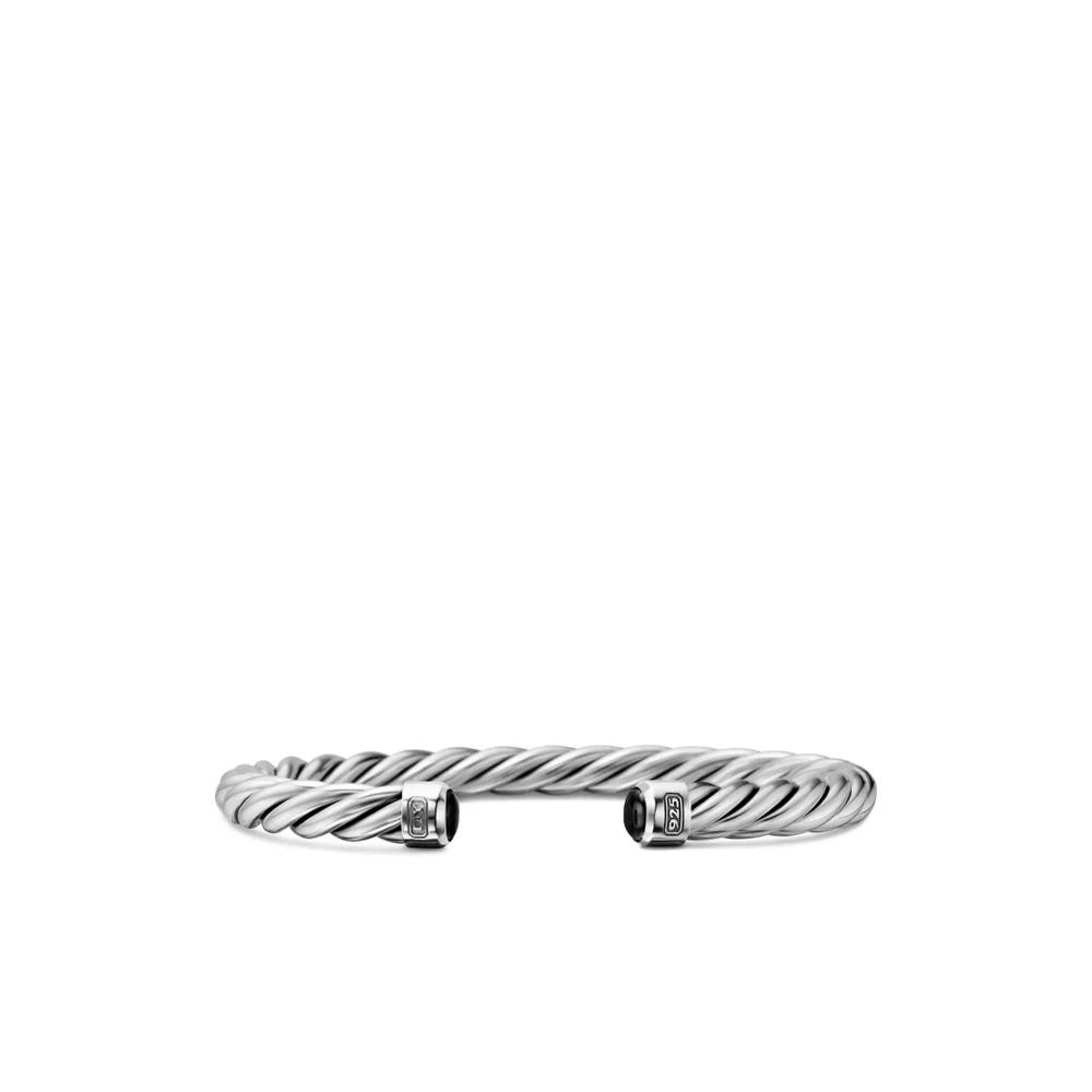 Серебряный браслет Cable Cuff (6 мм) 1