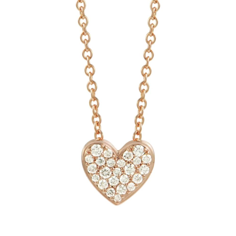 Колье Caviar Heart из розового золота с бриллиантами 1