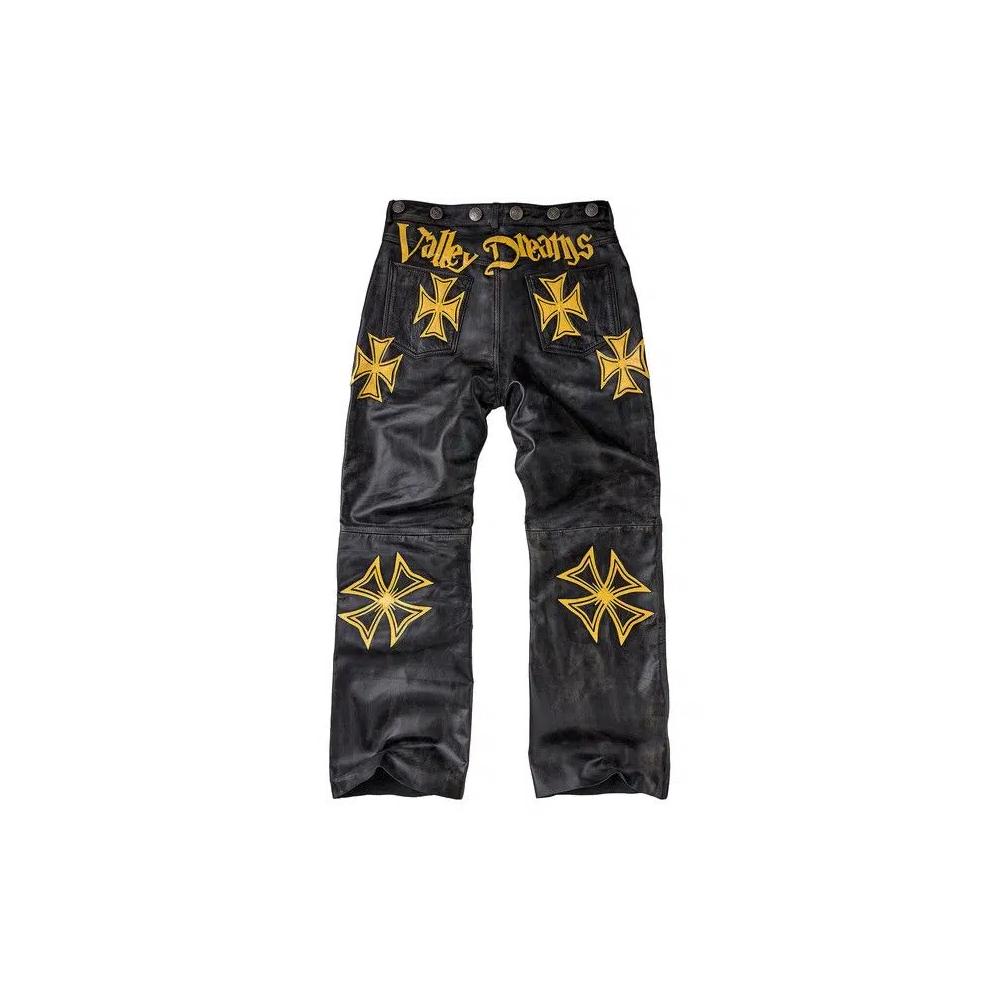 Брюки Vale Forever Leather Croxxx Denim «Canary» 3