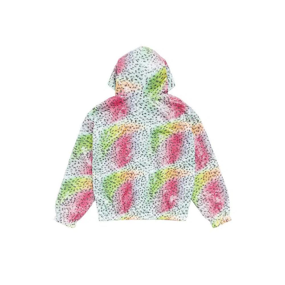 Толстовки на молнии Stussy Denim Tears Sequin Zip Hoodie «Мульти» 2