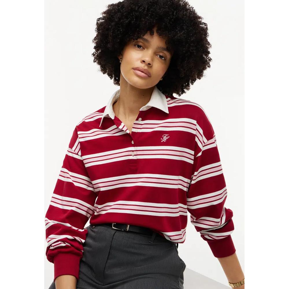 Поло-свитшот с длинным рукавом Rugby Stripe - Tommy Mainline 3