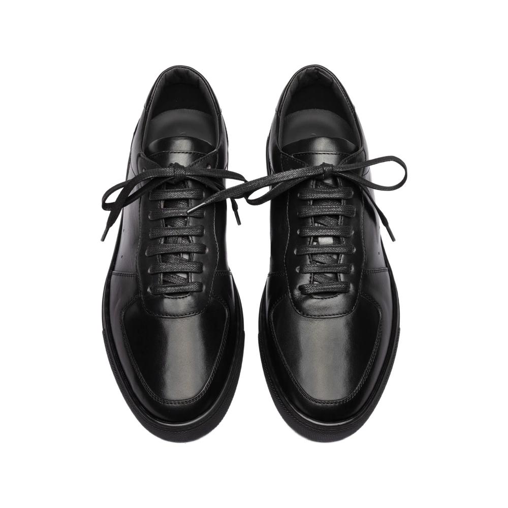 Sisso 001 panelled leather sneakers 4