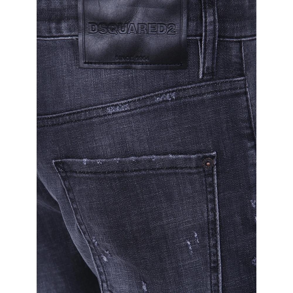 distressed-effect straight-leg jeans 3