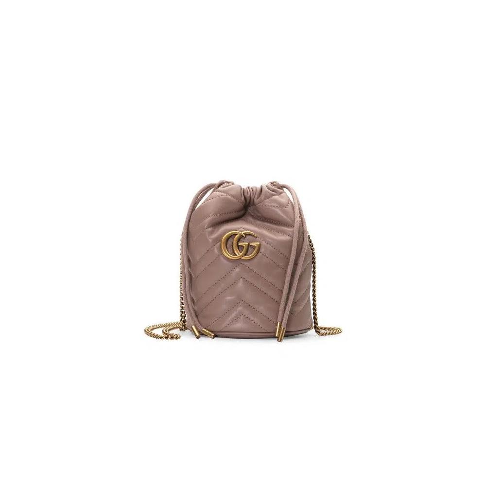 Ведерки Gucci GG Marmont 2.0 Mini Bucket Bag 'Фарфоровая роза' 1