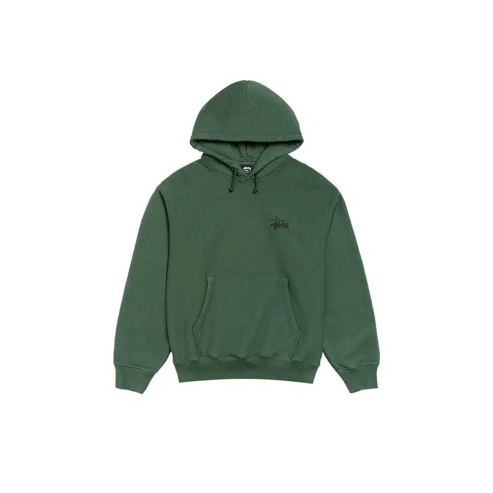 Худи Stussy Basic StüSsy Hoodie Пигментное крашение 'Сосновый' 1