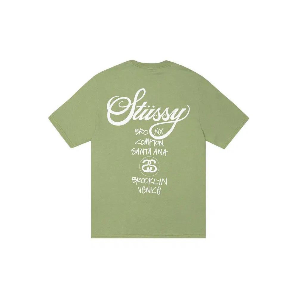 Футболки Stussy World Tour Tee 'Moss' 2