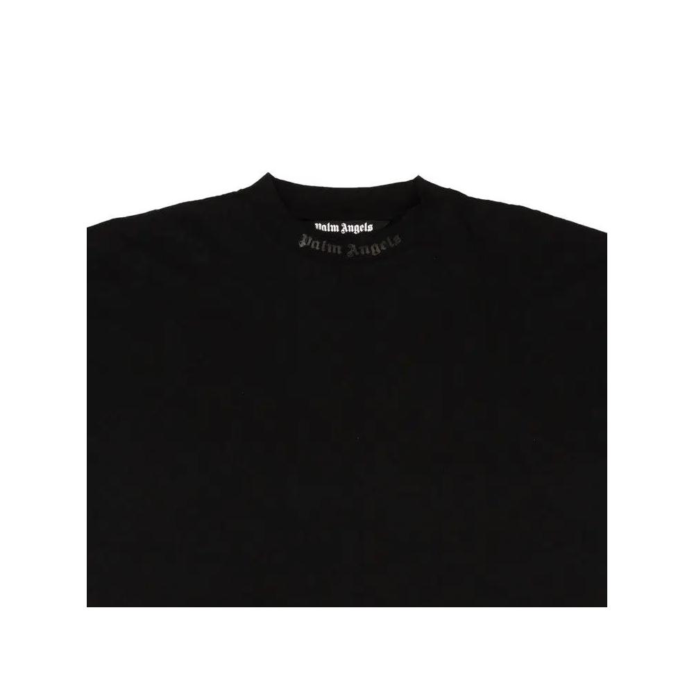 Футболка Palm Angels Glitter Classic Logo Over T-Shirt 'Black/Black' 3