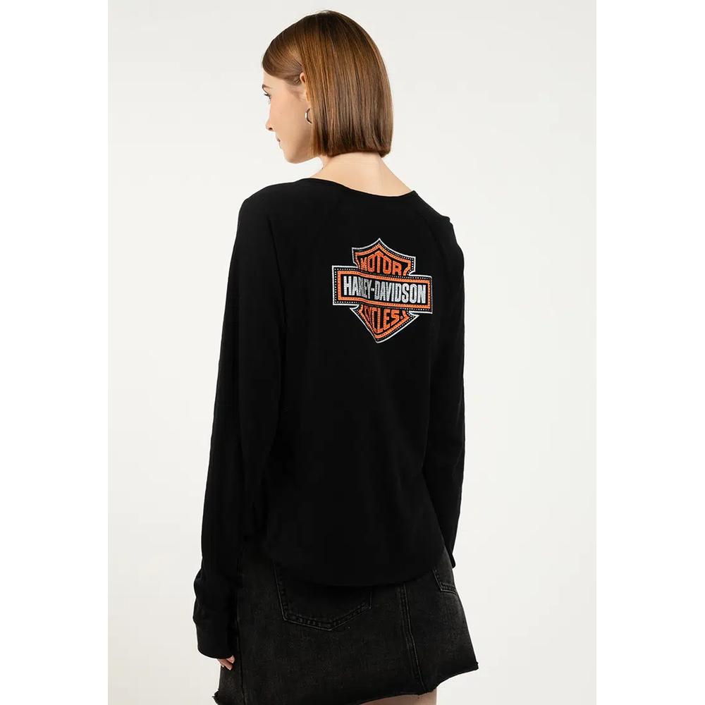 Хенли Harley-Davidson® Essential Bling с вырезом-петлицей 2