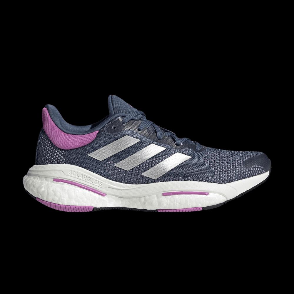 Кроссовки Adidas Wmns SolarGlide 5 'Вандер Стил/Блисс Лилак' 1