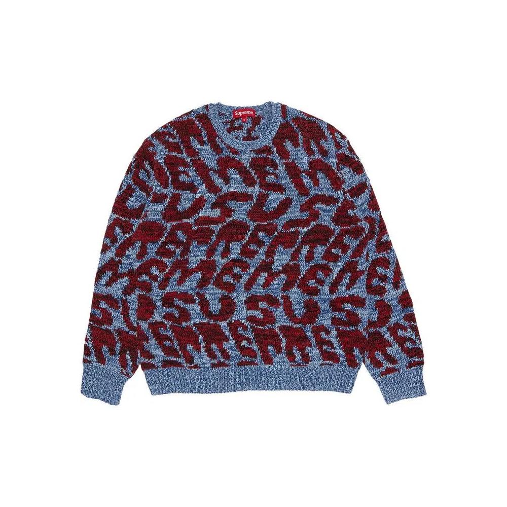 Свитеры Supreme Stacked Sweater «Blue» 1