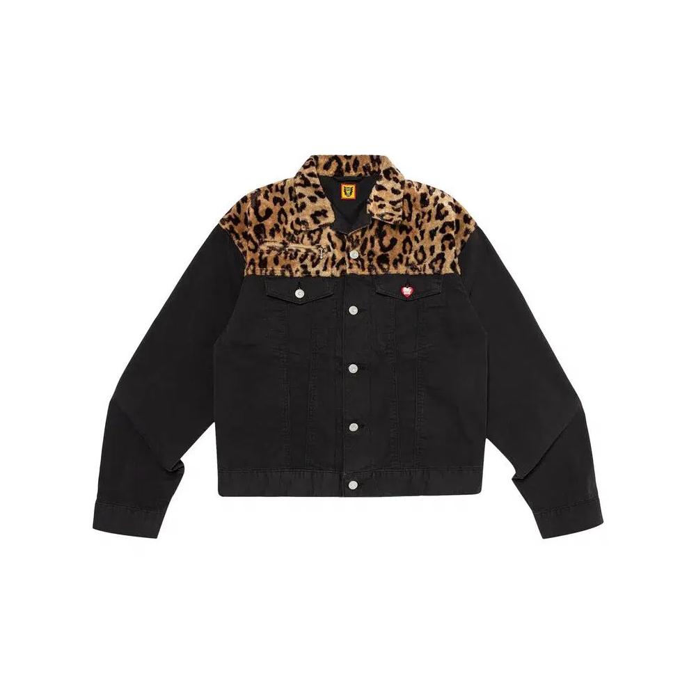 Джинсовые куртки Human Made Leopard Denim Work Jacket 'Black' 1