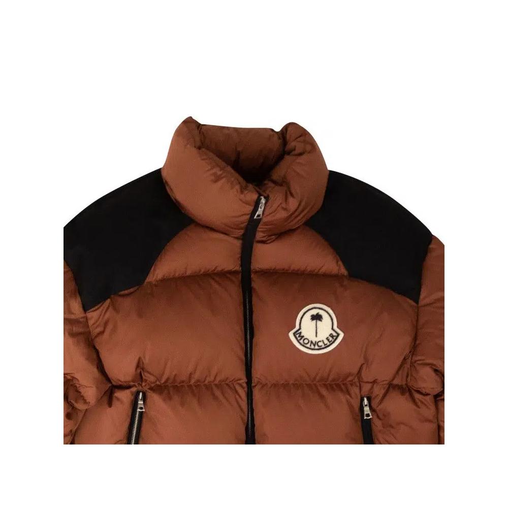 Пуховики Moncler Genius x Palm Angels Logo Patch Down Jacket 'Коричневый' 3