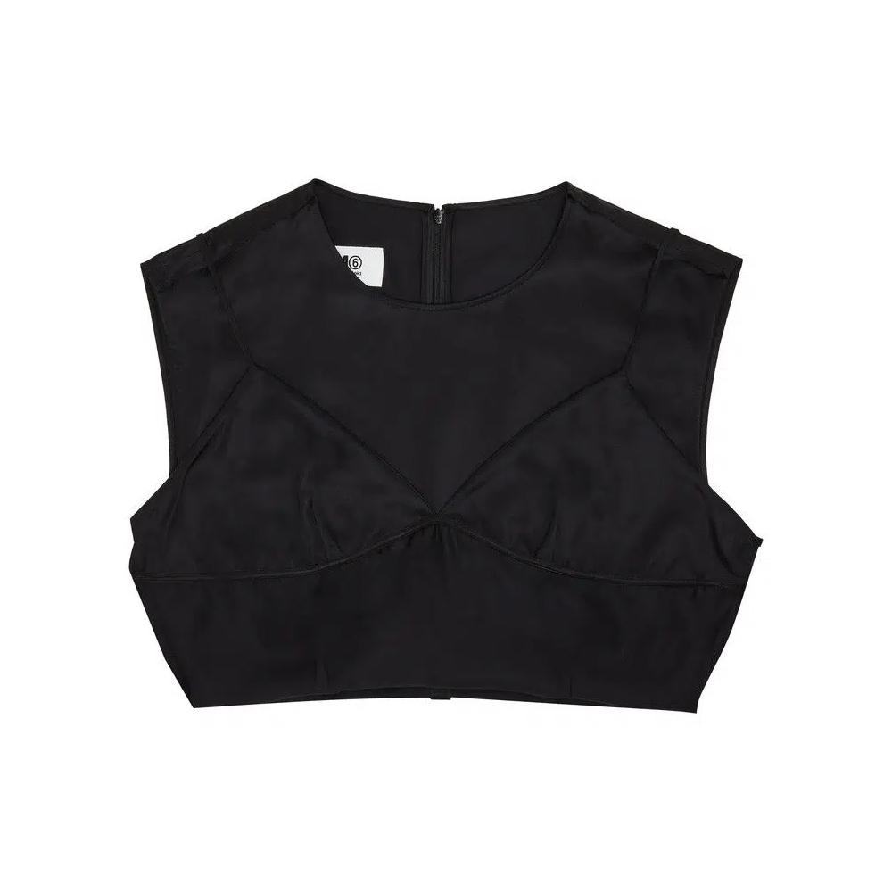 Рубашки и топы MM6 Maison Margiela Top 'Black' 4